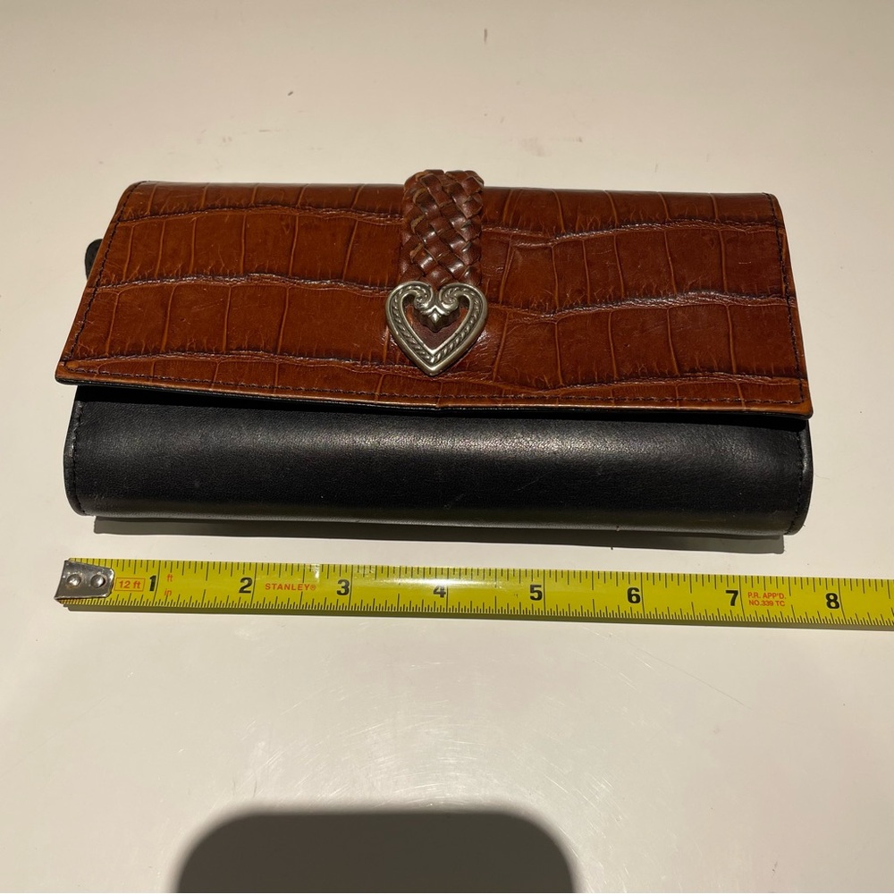 Brighton Women’s Large Croc Print Tri Fold and Black & Brown Wallet - Picture 14 of 14